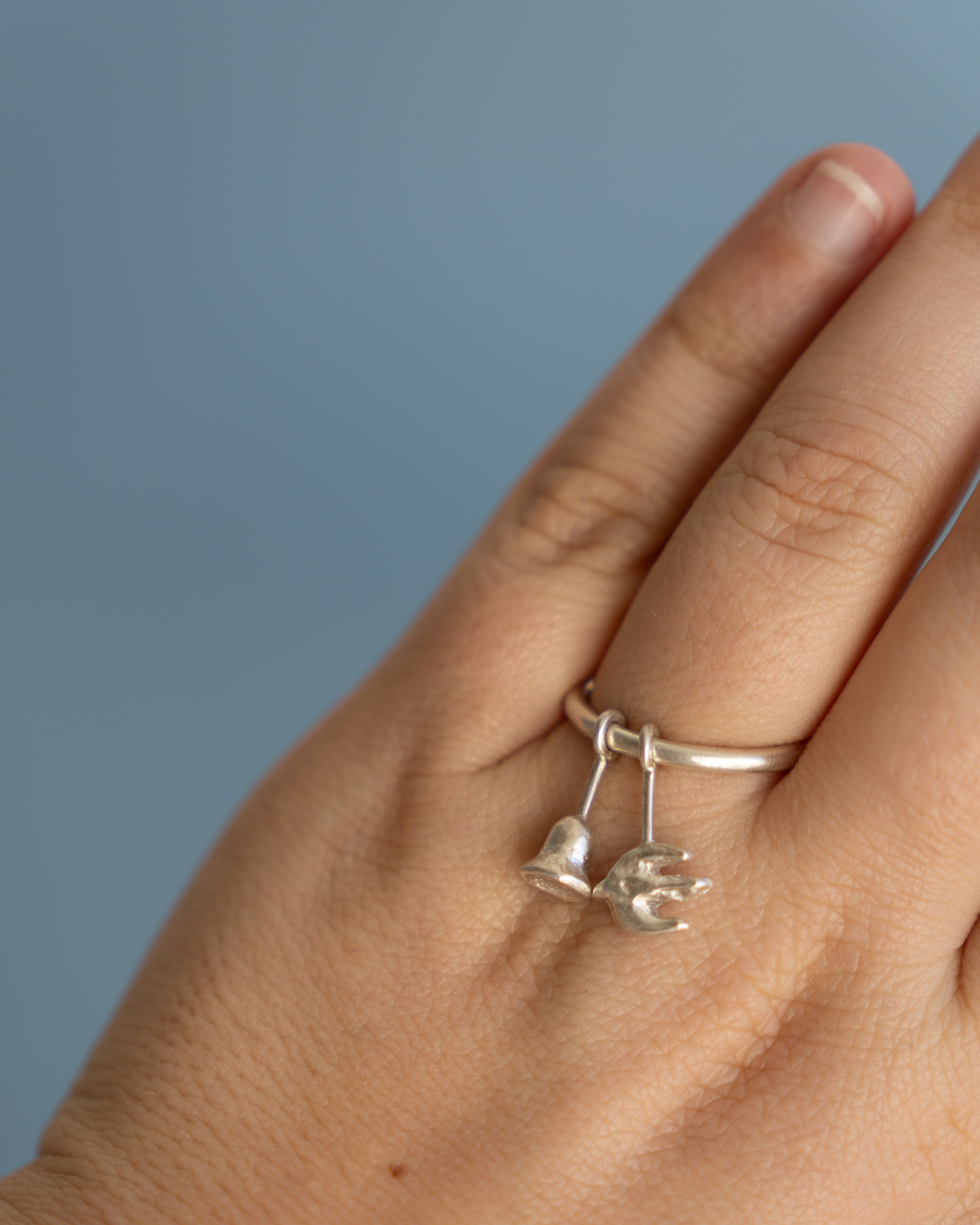 Bague Cloche & Oiseau