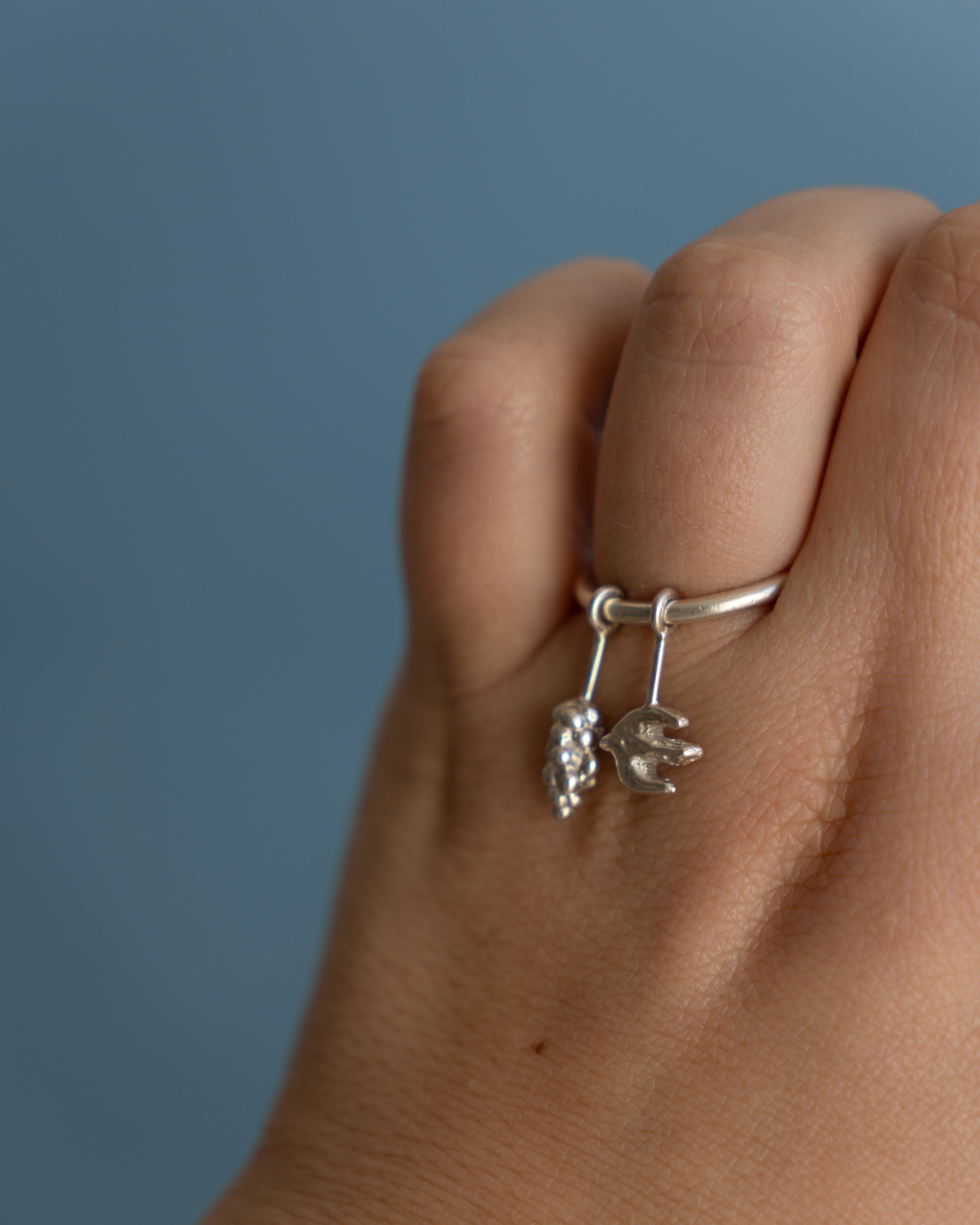 Bague Oiseau & Raisin